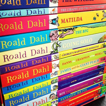 Roald Dahl Book Spines